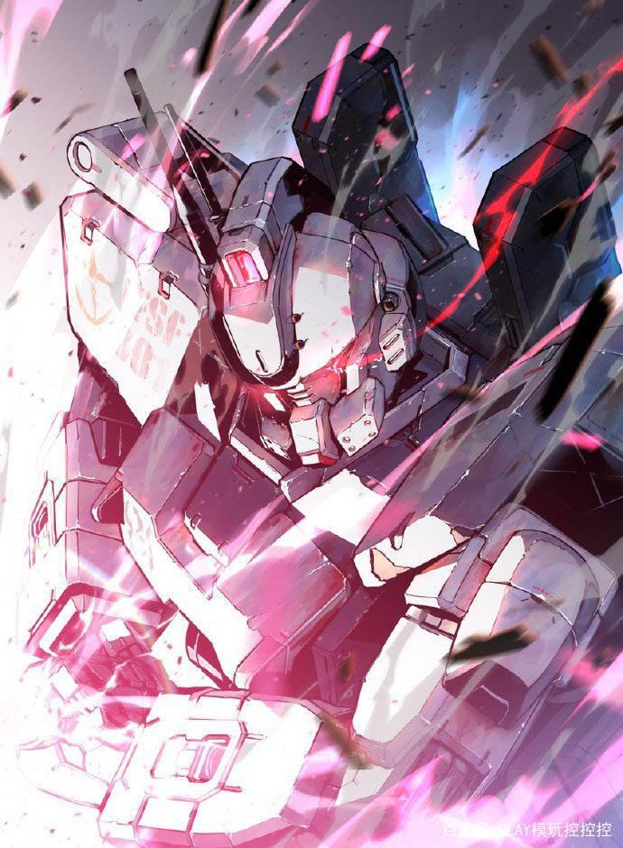 高达酷炫插画集，柯西对视大白鹅、牛高达对视沙扎比