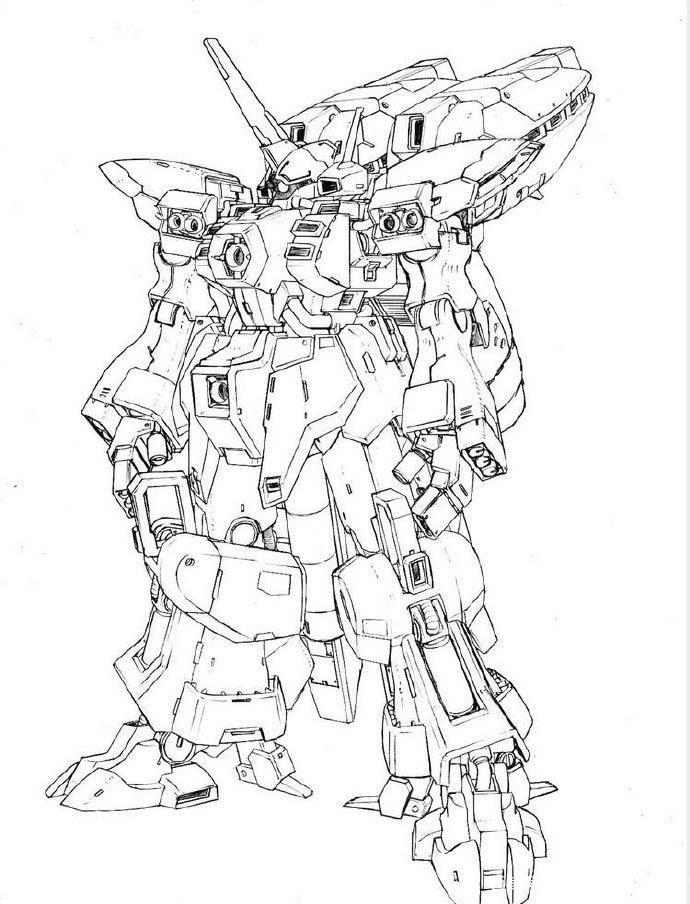 高达线稿图集，大家能认出都是什么机体吗？