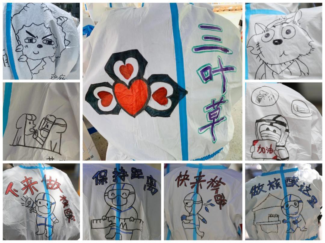 青春“疫”事丨“绘”聚力量——她用青春画笔为“大白”增添色彩