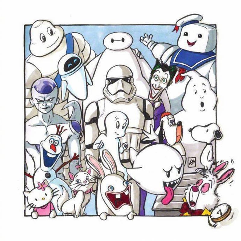 如果动漫有颜色，赤橙黄绿青蓝紫都代表了什么？报告，白色有大白