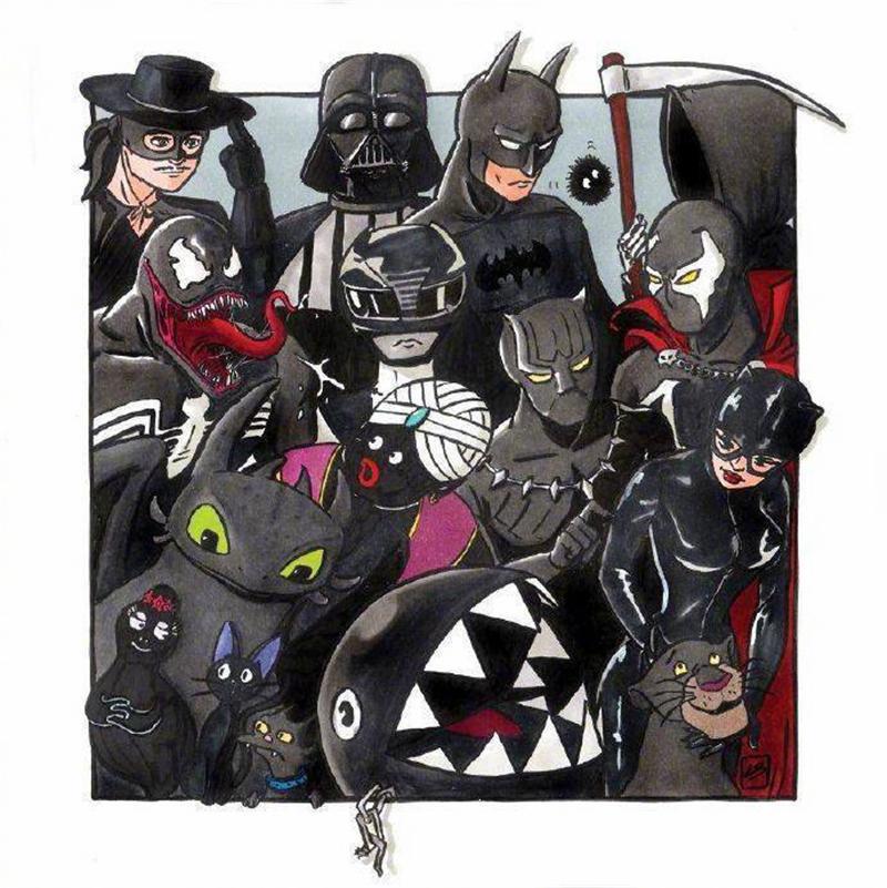 如果动漫有颜色，赤橙黄绿青蓝紫都代表了什么？报告，白色有大白