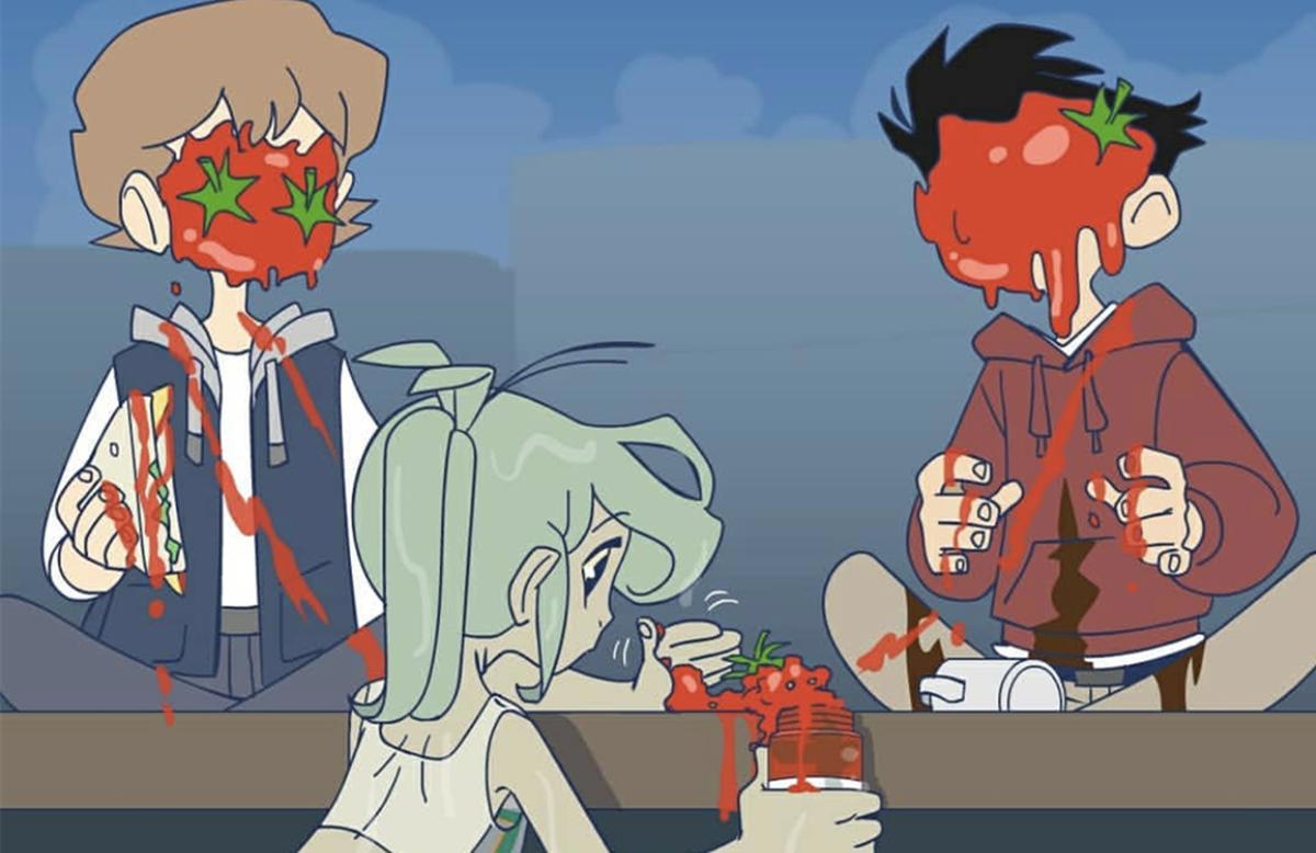 西红柿到底有多好吃，小美人鱼和她的弟弟都被它迷倒了