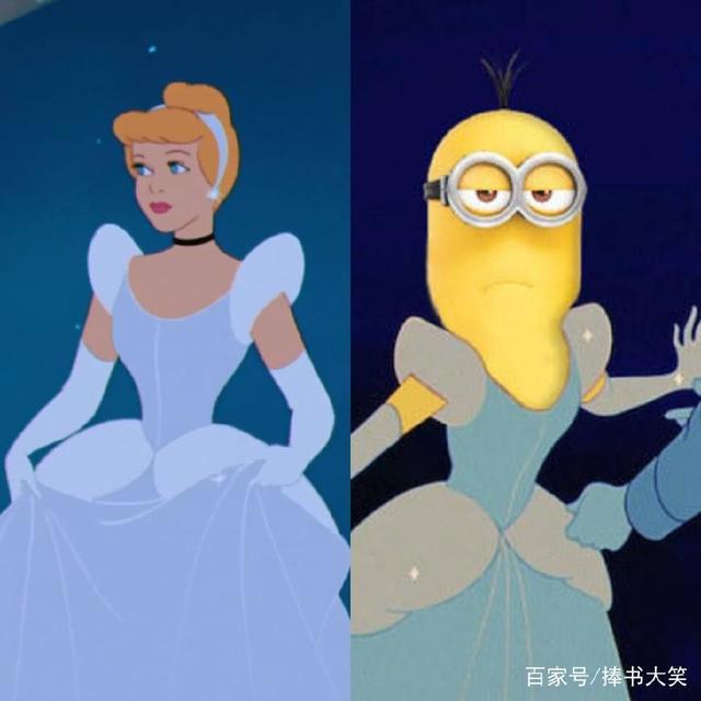 当迪士尼公主变身小黄人，小美人鱼变的辣眼睛，白雪公主超搞笑