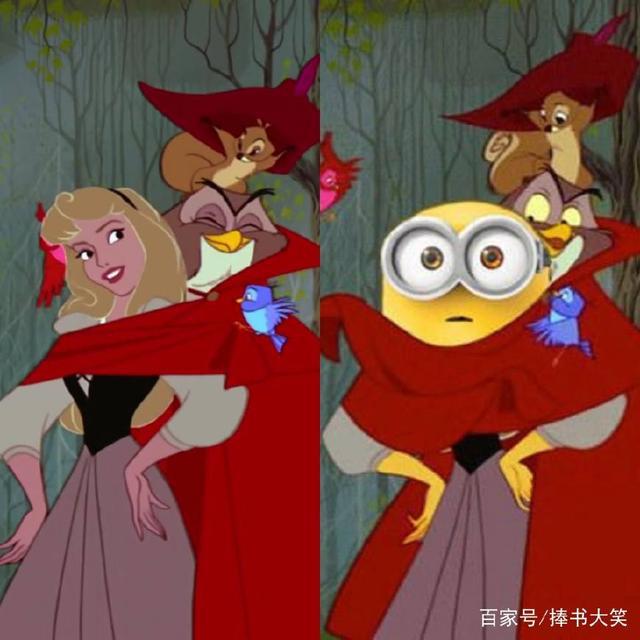 当迪士尼公主变身小黄人，小美人鱼变的辣眼睛，白雪公主超搞笑