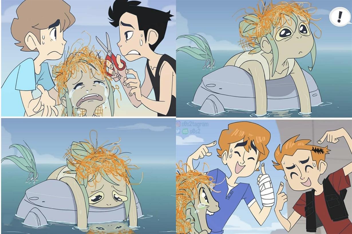 小美人鱼给自己起名“泰迪”，果真“名副其实”而且衣服还缩了水