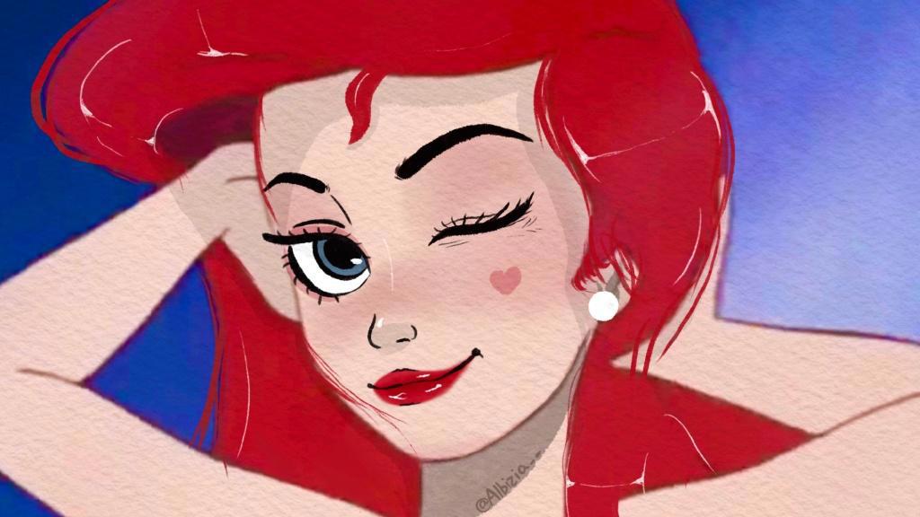 迪士尼公主“二次化妆”大变样，爱丽儿更显幼龄，睡美人眼神吓人