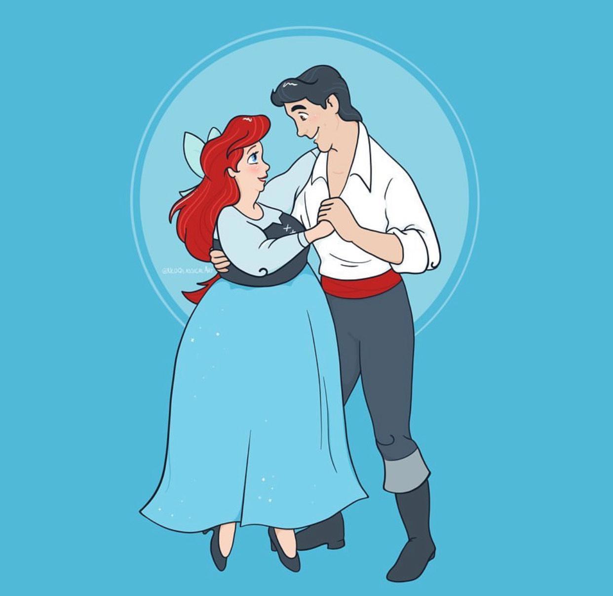 迪士尼公主增胖200斤，对比图尤其明显！小美人鱼的双下巴最真实