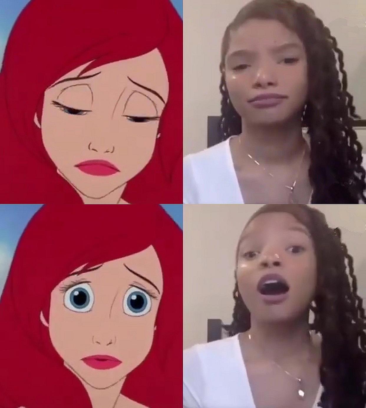 真人版《小美人鱼》都说丑，但经过画师精心描绘，还会说丑吗？会