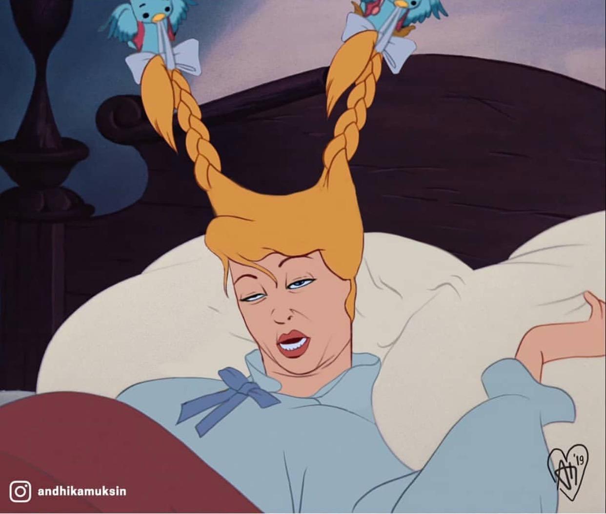 “爆炸头”的迪士尼公主：小美人鱼梳头梳到生气，乐佩变卷发公主