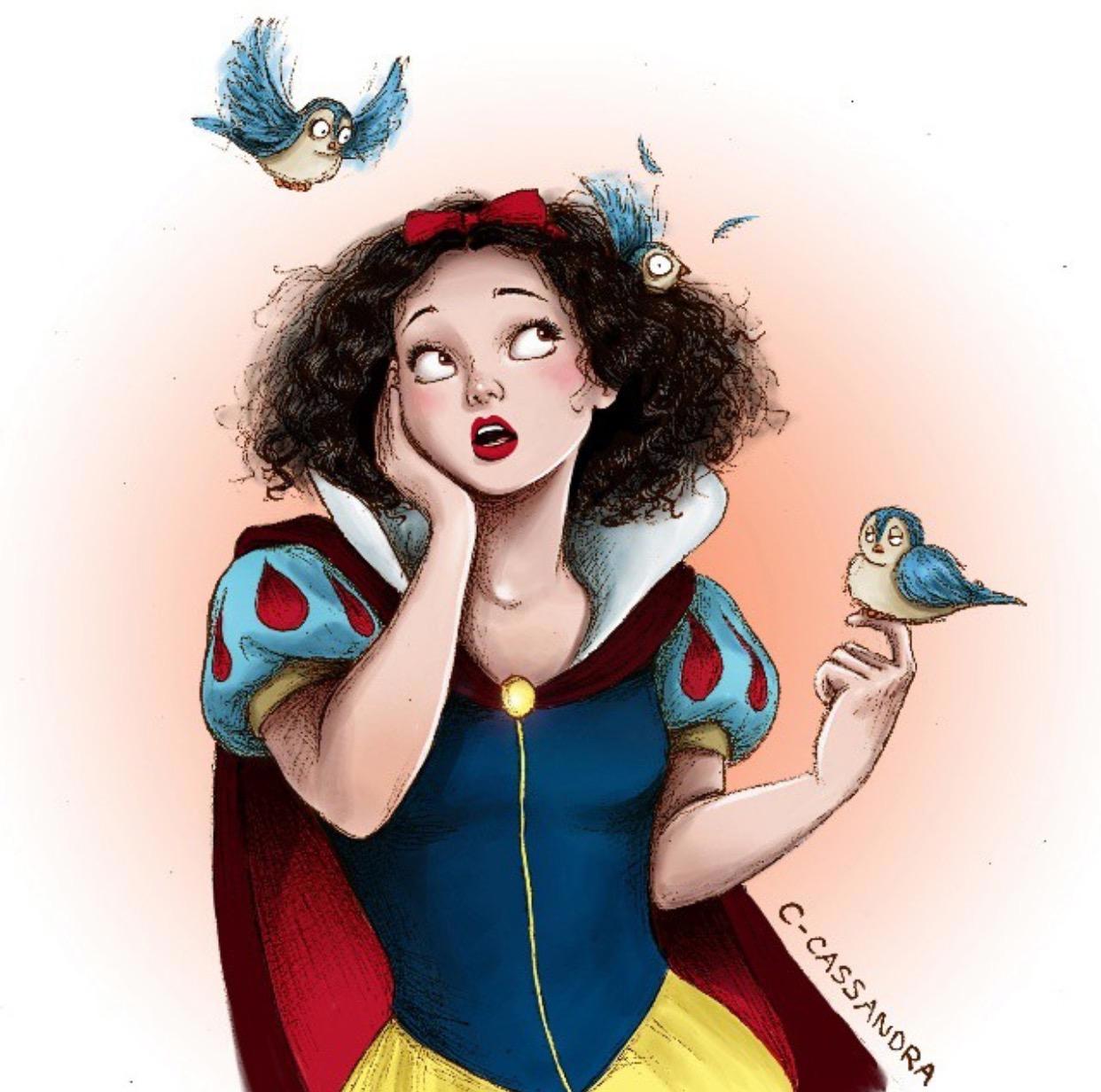 “爆炸头”的迪士尼公主：小美人鱼梳头梳到生气，乐佩变卷发公主