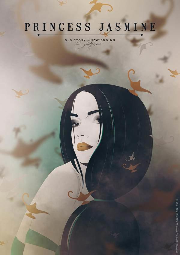 迪士尼公主穿越现代，白雪公主文艺气息十足