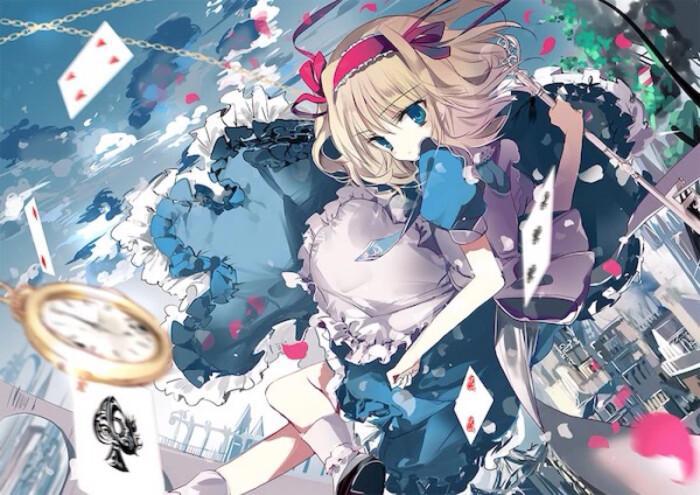 画师シエラ笔下的奇异绮丽的童话世界，小红帽与爱丽丝深深的羁绊