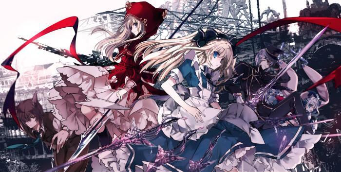 画师シエラ笔下的奇异绮丽的童话世界，小红帽与爱丽丝深深的羁绊