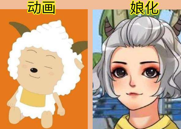 当童年萌物“娘化”，懒羊羊变俏皮美少女，最让人心动的是小叮当