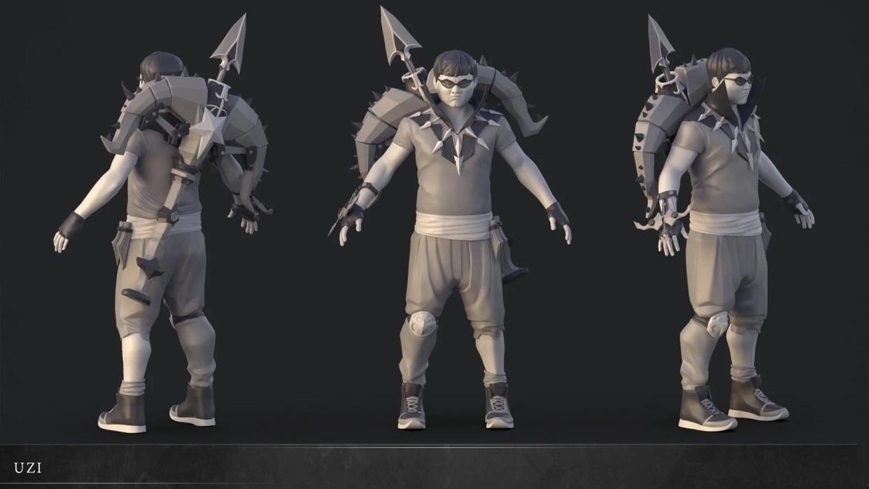 LOL：拳头推出动漫版UZI，人物建模300斤，暗夜猎手形象崩塌