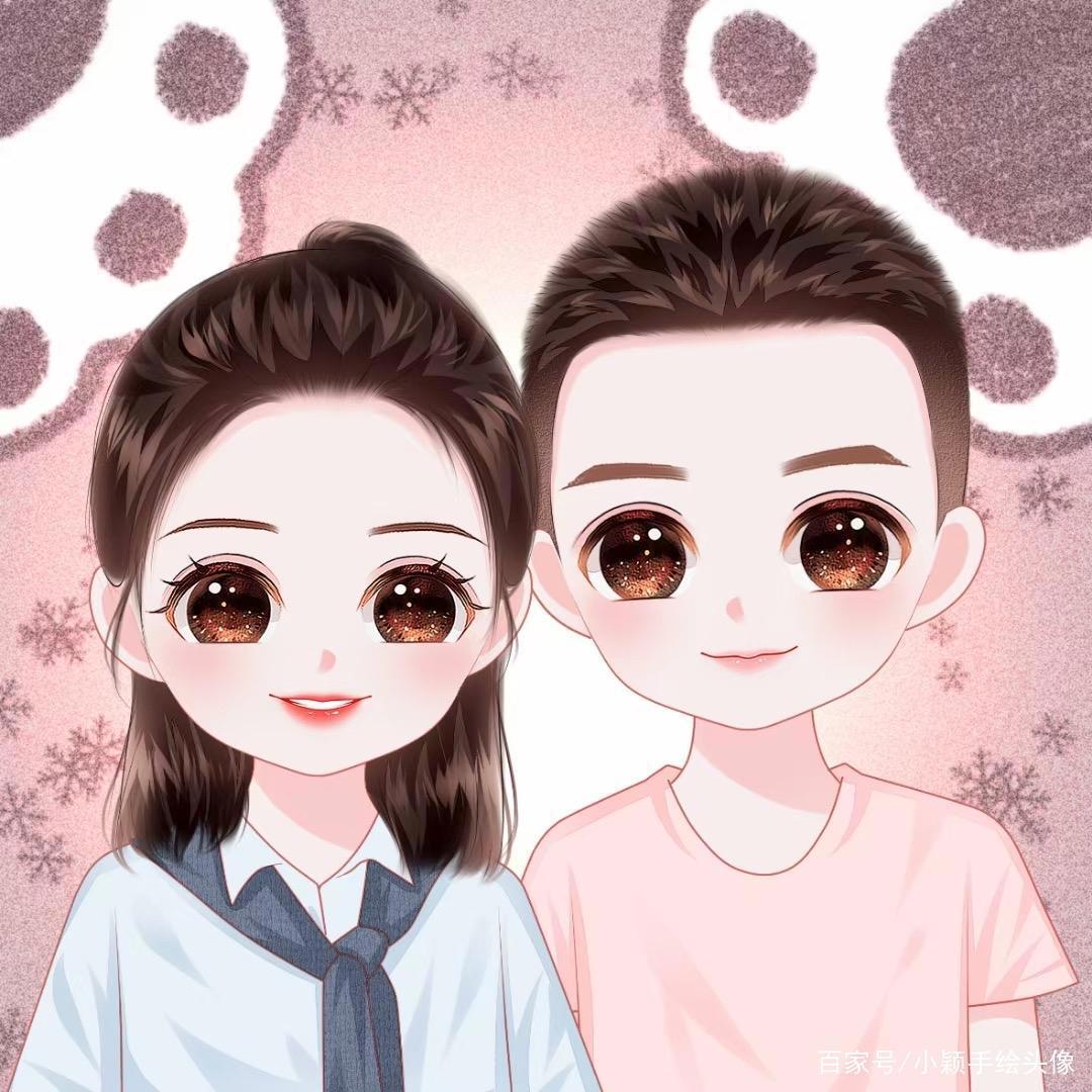 情侣漫画风头像，用手绘画风记录甜蜜瞬间，见证幸福爱情
