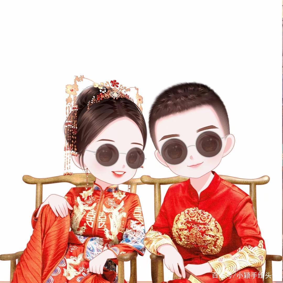 情侣漫画风头像，用手绘画风记录甜蜜瞬间，见证幸福爱情