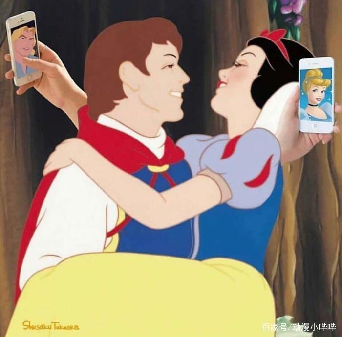当迪士尼公主遇上P图大神，白雪公主秒变DJ，睡美人换上失眠症！