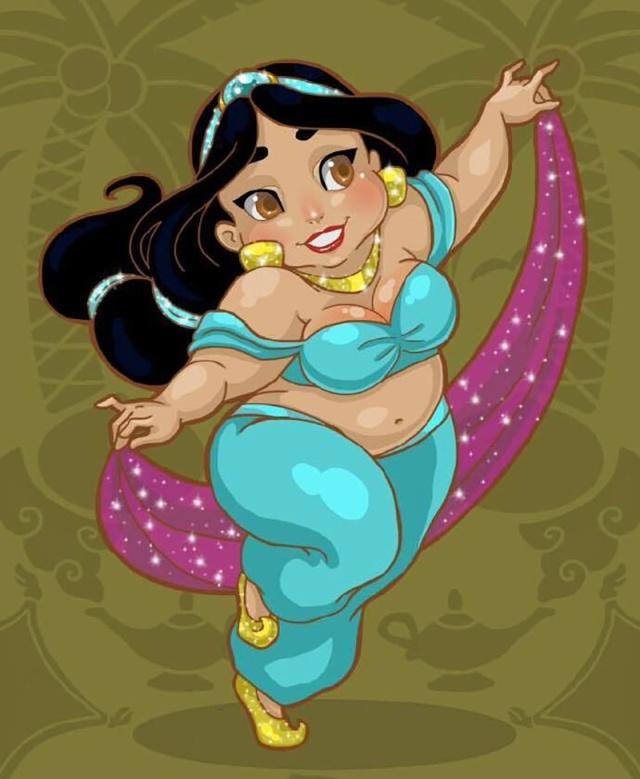 当迪士尼公主变胖，睡美人养出三层膘，茉莉公主舞姿依旧灵活