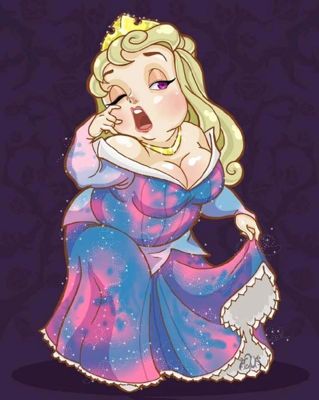 当迪士尼公主变胖，睡美人养出三层膘，茉莉公主舞姿依旧灵活