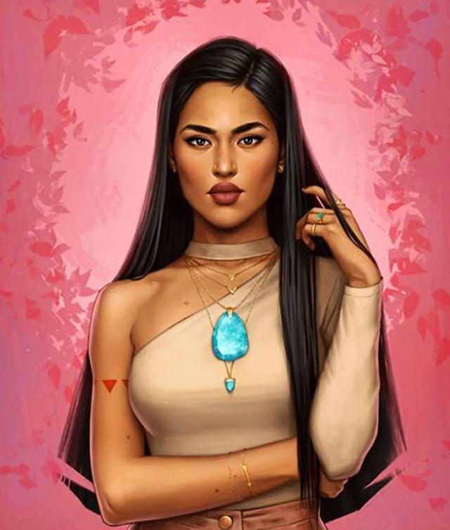 当迪士尼公主换真人，白雪公主满满的写实风，睡美人爱洛更漂亮了