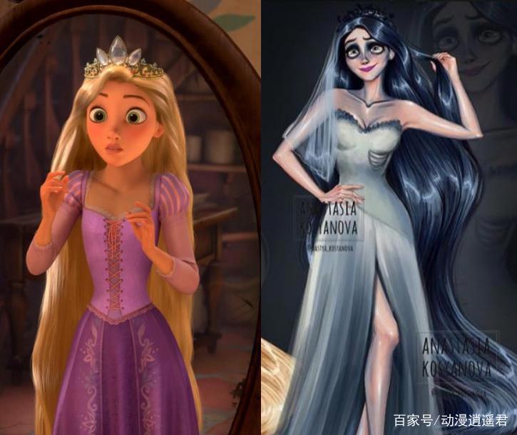 丧尸版迪士尼公主，睡美人成骷髅头，白雪公主笑着好渗人