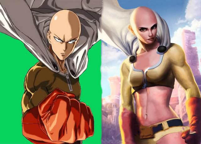 二次元动漫男主女装，马里奥叔叔成美少女，一拳超人变健身大妈