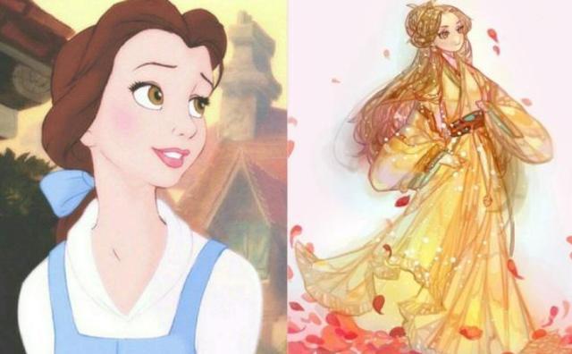 汉服与迪士尼公主，木兰化身小哥哥，茉莉成为大侠女