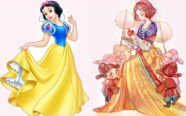 汉服与迪士尼公主，木兰化身小哥哥，茉莉成为大侠女