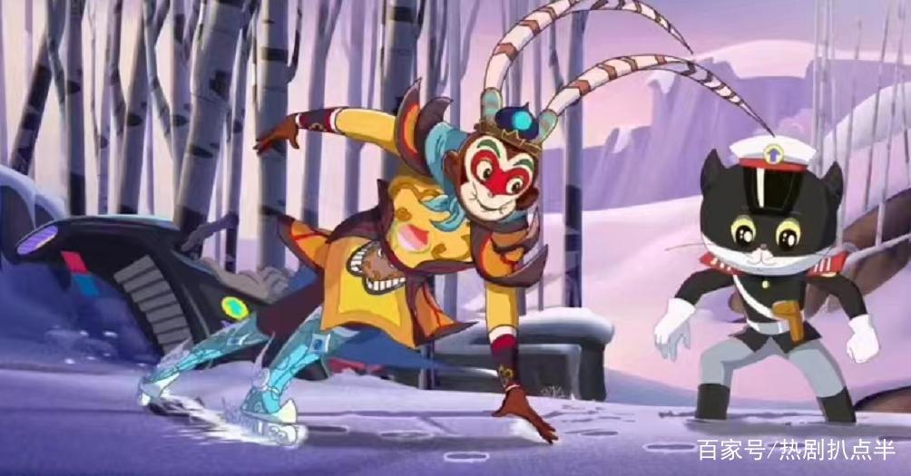 国漫《我们的冬奥》来袭，孙悟空黑猫警长同框，哪吒葫芦娃互动