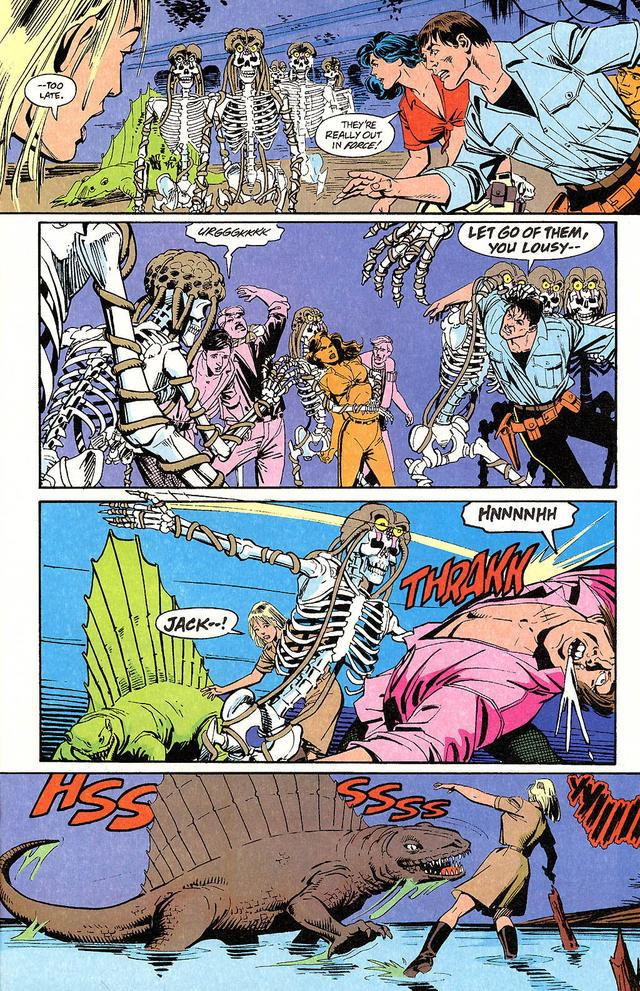 《恐龙快打》漫画剧情恐怖得令人发指，小黄帽和壮汉出场一集就挂