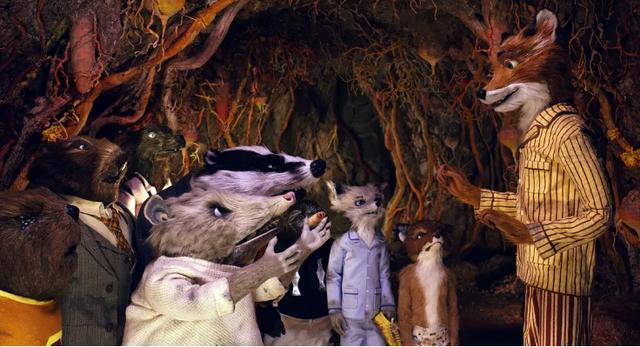 《了不起的狐狸爸爸》辨识度极高的风格，动物拟人化的真情实感