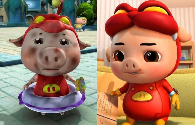猪猪侠：主角们长大前后造型对比，菲菲从小美到大，猪猪侠英雄范