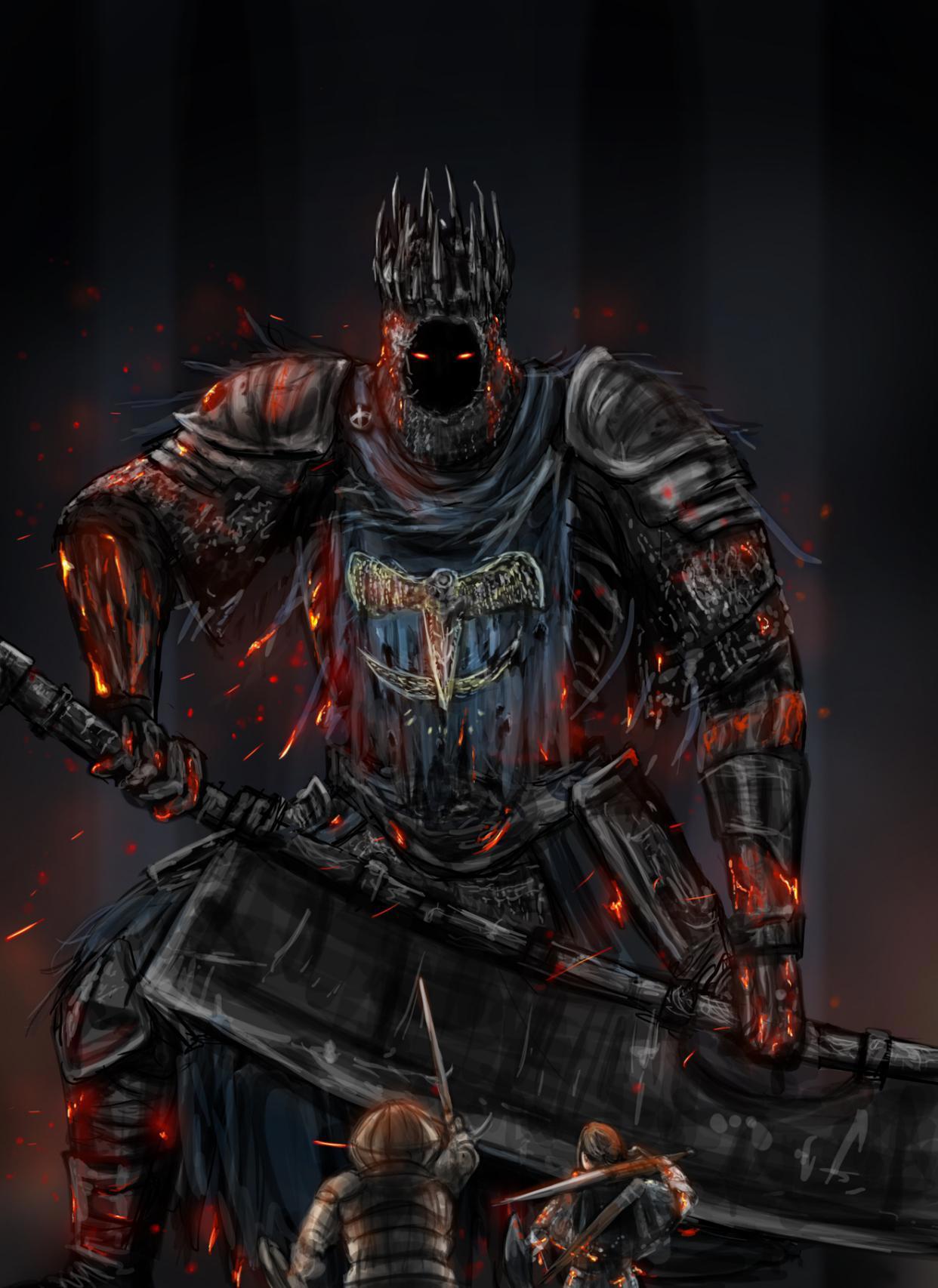 黑魂3壁纸：洛斯里克巡礼者