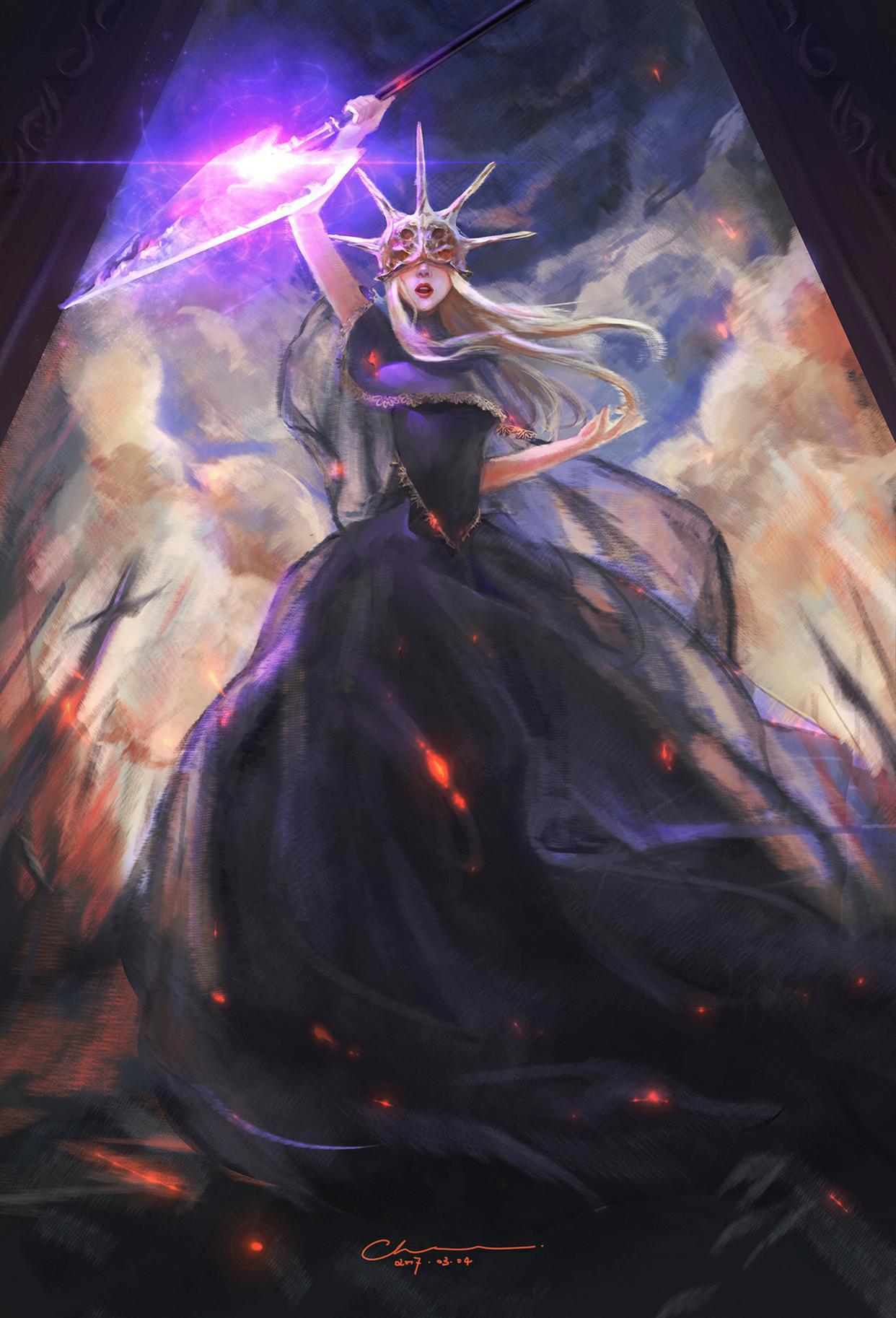 黑魂3壁纸：洛斯里克巡礼者