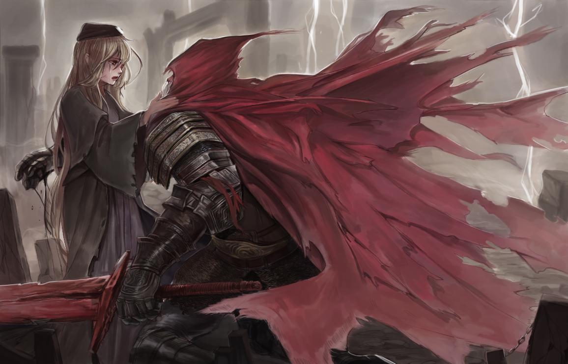 黑魂3壁纸：洛斯里克巡礼者