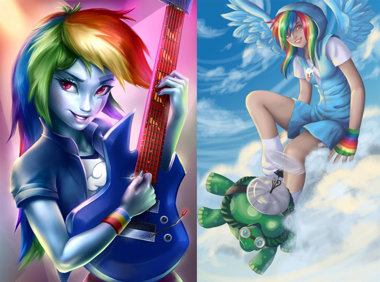 拟人化的小马形象崩坏了？天马小蝶像迪士尼公主，云宝是个淘气鬼