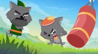 灰太狼：小灰灰，记住爸妈永远是你的后盾，你还有个优秀的爷爷