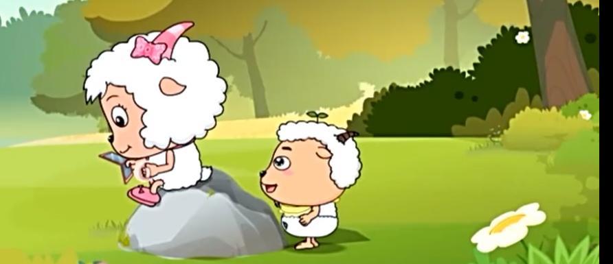 《喜羊羊与灰太狼》草原角色童年照，当看到红太狼的时候我沦陷了