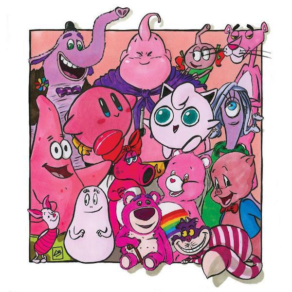 当不同动漫中颜色相近的人物相聚！网友：同一种色彩不同的个性