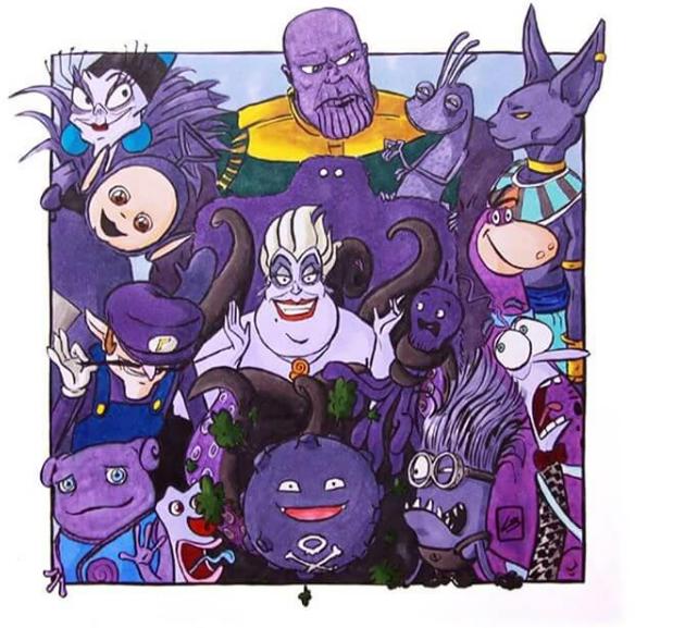 原来动漫角色颜色是有讲究的，绿色盛产怪物，紫色成反派巢穴