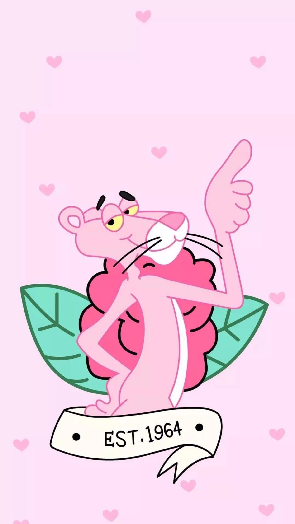 粉红豹壁纸，过分可爱了