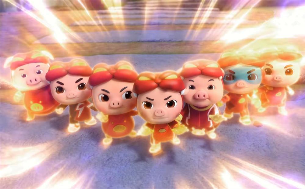 猪猪侠成长不容易，建模一改再改，七代猪猪侠同堂，哪个是你青春