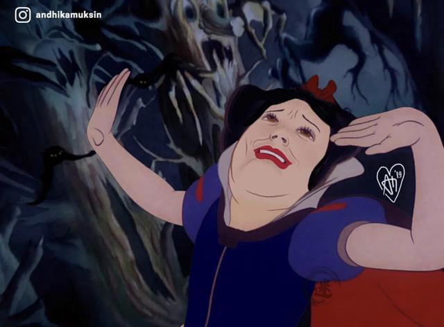 迪士尼另类海报：王子变猛男太抢眼，单纯公主成反派超有看点！