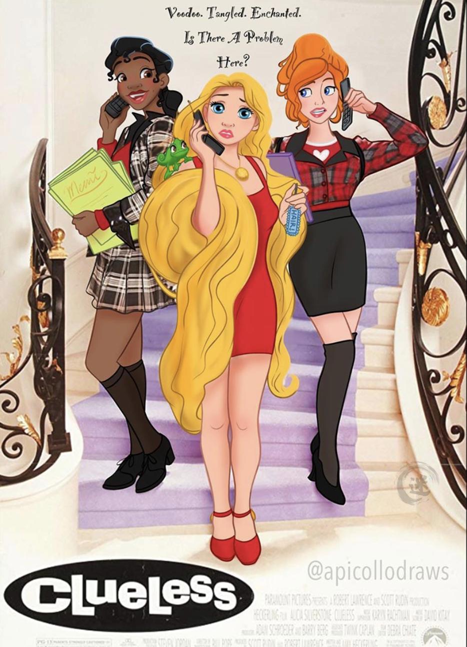 迪士尼另类海报：王子变猛男太抢眼，单纯公主成反派超有看点！