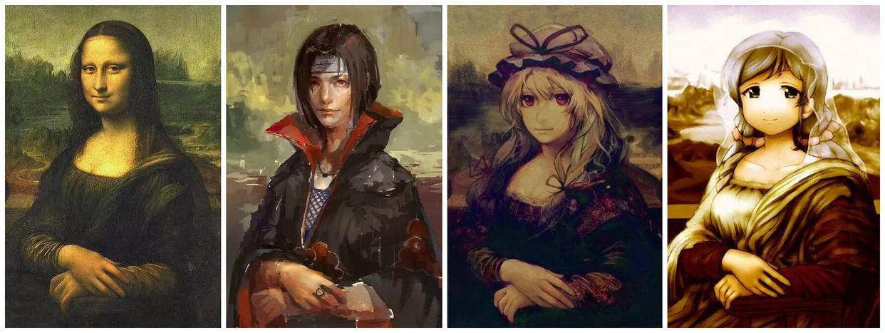 当动漫与世界名画相碰撞，毫无违和感，宇智波鼬版蒙娜丽莎唯美