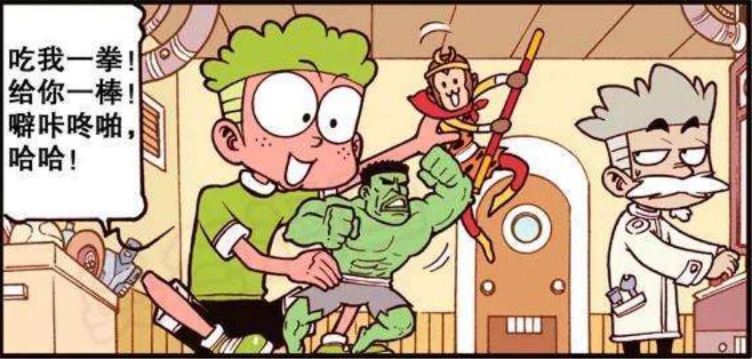 “绿巨人”大战“美猴王”！哪吒前来助阵，小桂子：你们都是弟弟