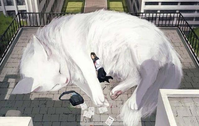 日本插画师笔下的巨型动物温暖又治愈，国宝大熊猫太萌太可爱了