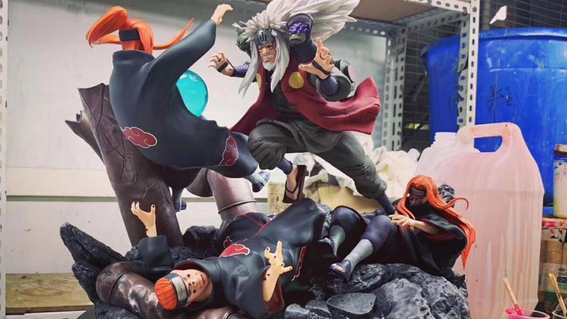 火影：仙人自来也手办，“动漫级”细节还原，发光的螺旋丸过分了