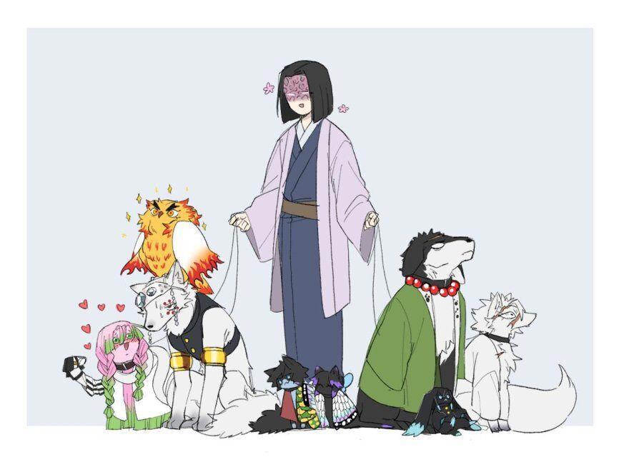 鬼灭之刃公式书：时透无一郎对其他柱的看法，把蝴蝶忍比作燕子